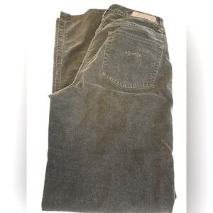 Indigo Palms corduroy pants 4 pockets button/zipper high rise straight size 6R